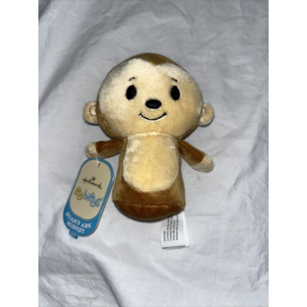 HALLMARK ITTY BITTYS NOAHS ARK MONKEY Small Plush 4” New With Tags